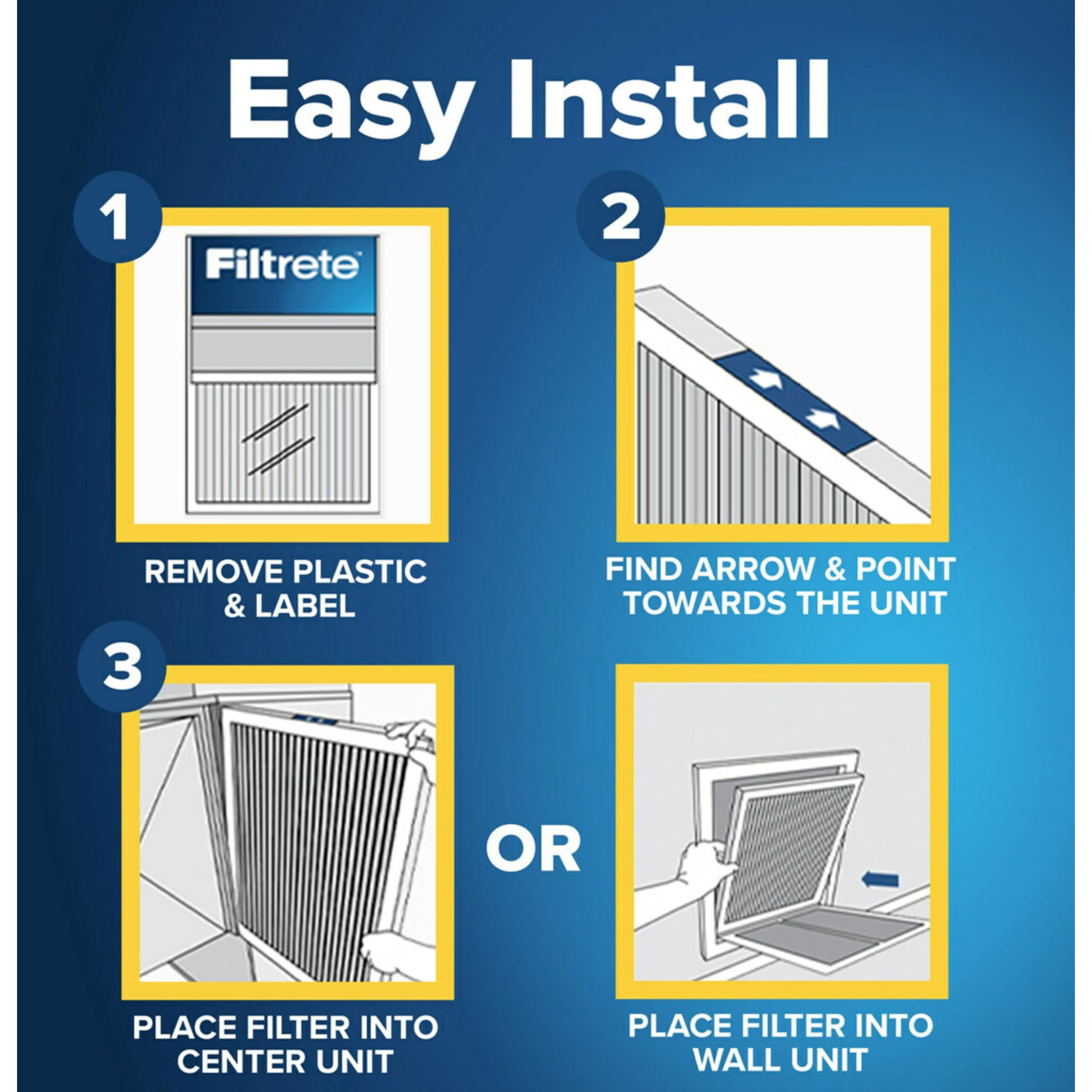 Filtrete 20X20X1 Ac Furnace Air Filter  Merv 13  Mpr 1900  Premium Allergen  Bacteria & Virus Filter  3-Month Pleated 1-Inch Electrostatic Air Cleaning Filter  2-Pack (Actual Size 19.69X19.69X0.78 In)