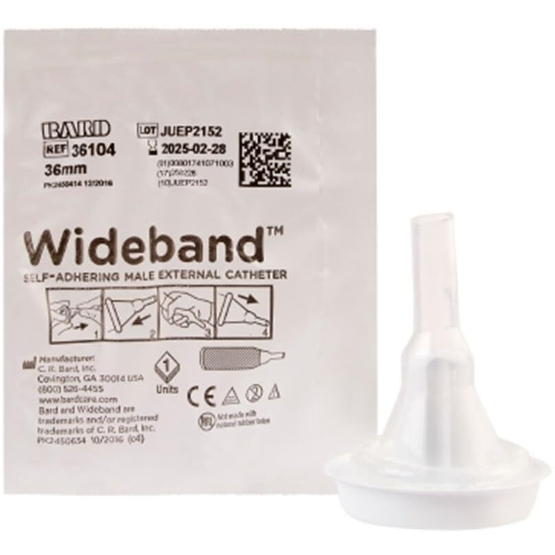 30 Pack Rochester Wideband 36Mm Condom Catheters Extra Adhesive 36004
