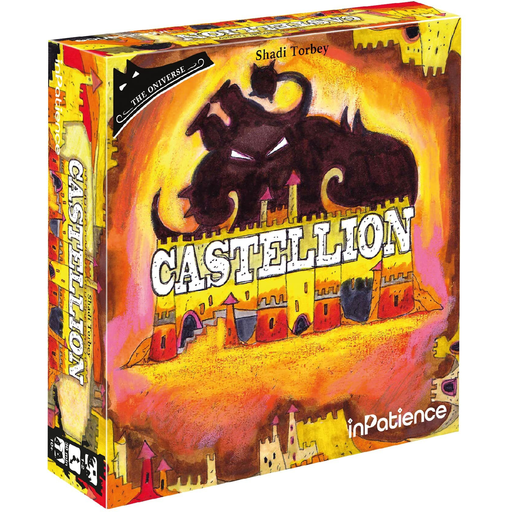 Inpatience Castellion Board Game | Tile-Placement Strategy Game From The Oniverse | Fun Family Game | Ages 10+ | 1-2 Players | Average Playtime 30 Minutes | Made By Inpatience  Multicolor (Inpaon32)