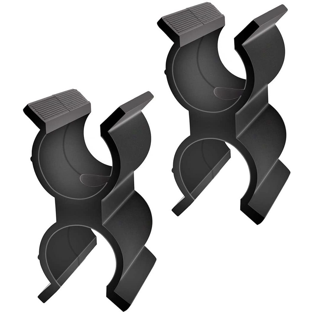 2 Pack Bimini Top Pole Clips Holder Bimini Pole Clips Bimini Top Clips Bimini Clip Bimini Boat Clip For Anti Rattle Bimini Brace Security Boat Accessories  Black