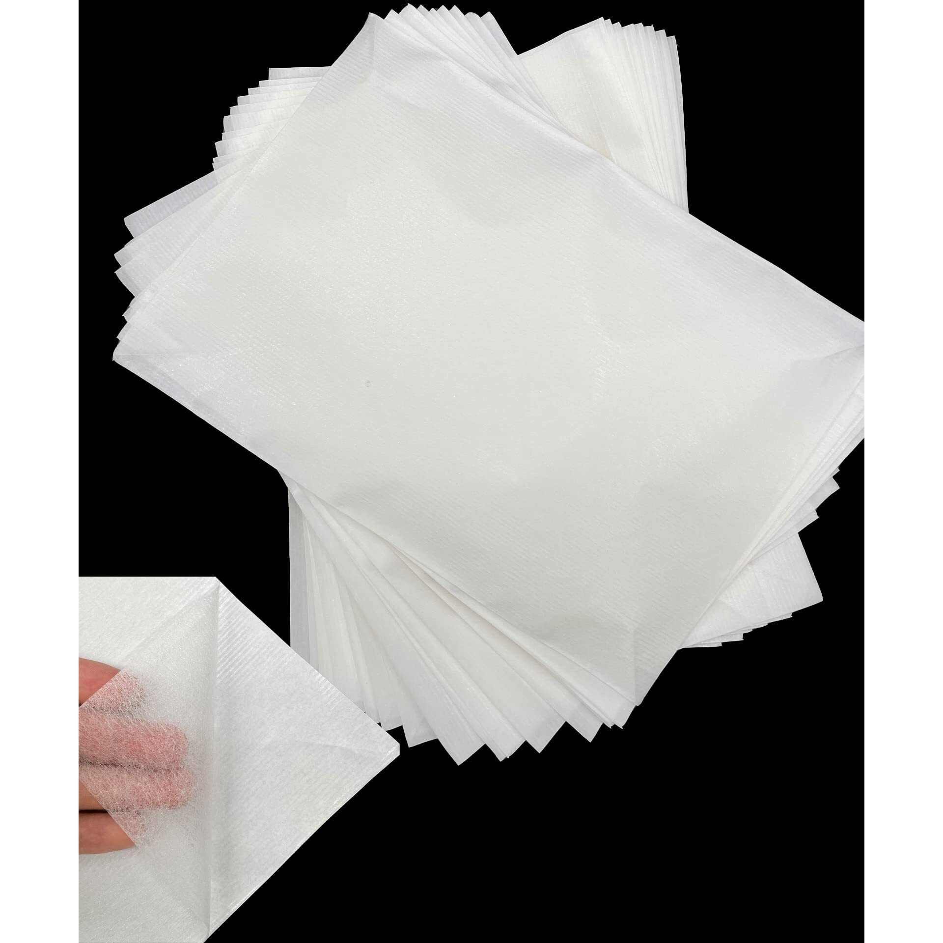 Plantional Medium Weight Fusible Bonding Web 20 Sheets (8"" X 12"") Fusible Webbing For Fabric Applique Diy Crafts Supplies