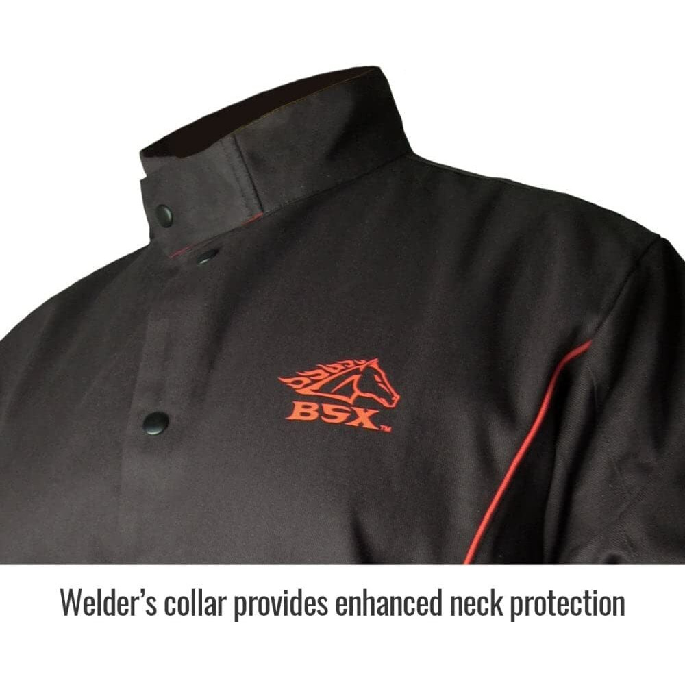 Revco Bx9C-Xxxl Bsx Black/Red Stryker Fr Welding Jackets By Revco-Xxxl