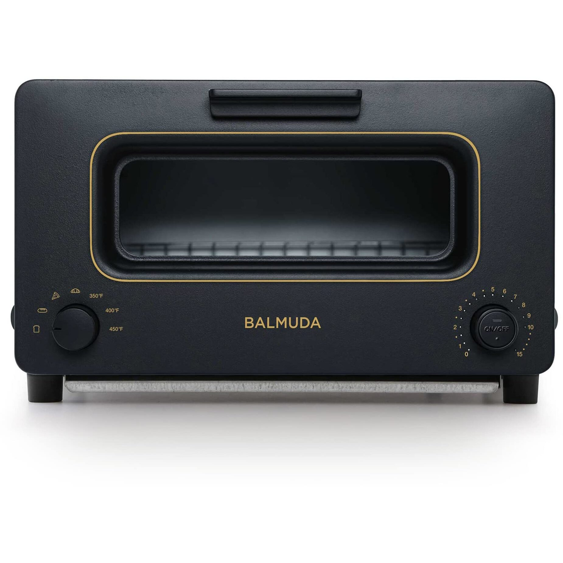 Balmuda The Toaster | Steam Oven Toaster | 5 Cooking Modes - Sandwich Bread  Artisan Bread  Pizza  Pastry  Oven | Compact Design | Baking Pan | K01M-Kg | Black | Us Version