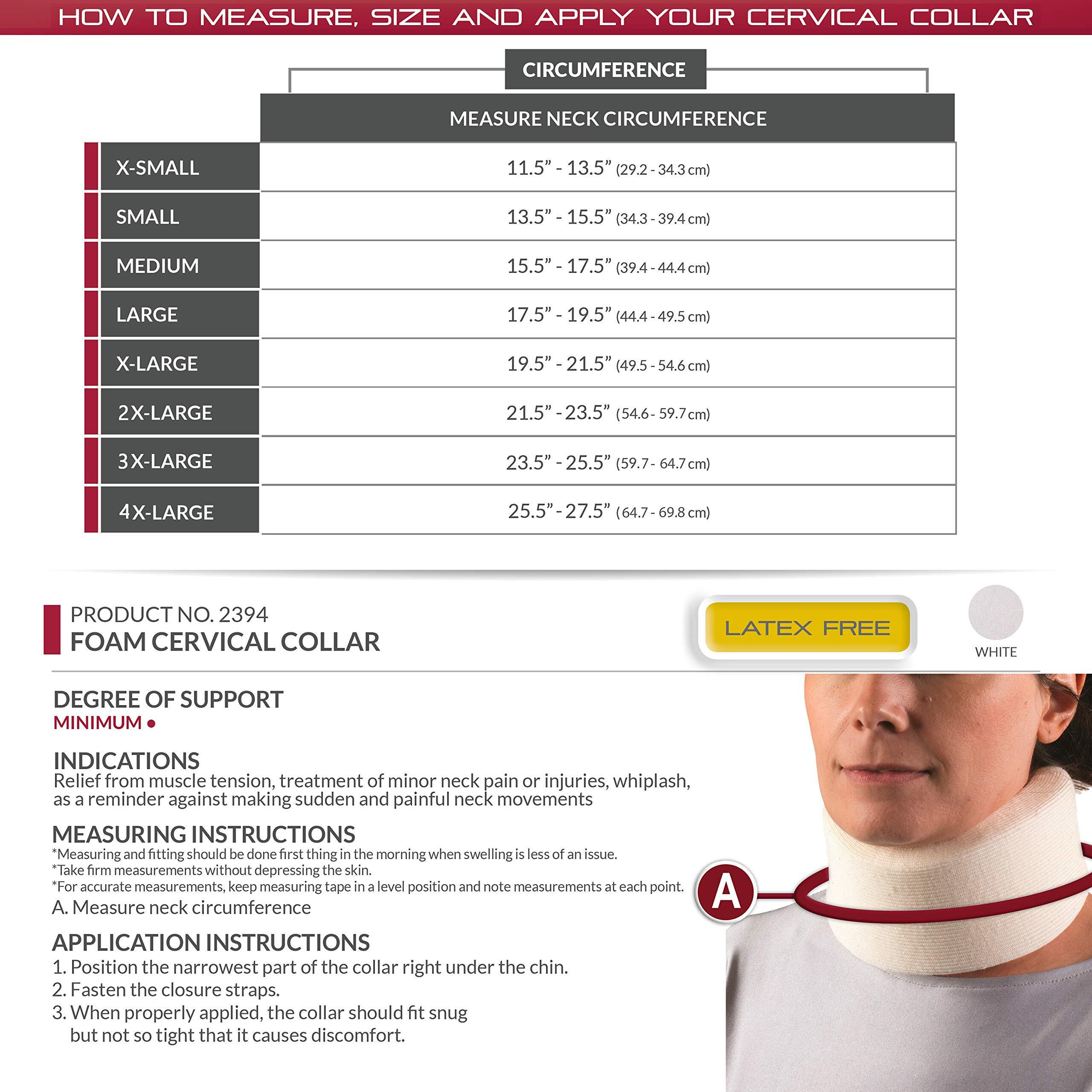 Otc Cervical Collar  Soft Contour Foam  Neck Support Brace  Black Average 3"" Depth  Small