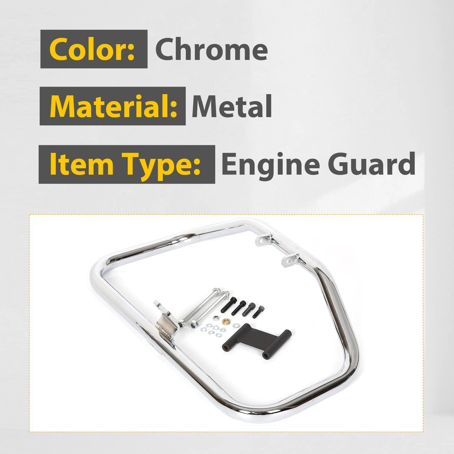 Ecotric Engine Crash Bar Compatible With 1986-2003 Harley Sportster 883 Xlh883 1996-2003 1200 Custom Xl1200C Sport Xl1200S 1984-1985 Roadster Xls Xr 1000 Xr 1000 2002-2003 883R Xl883R
