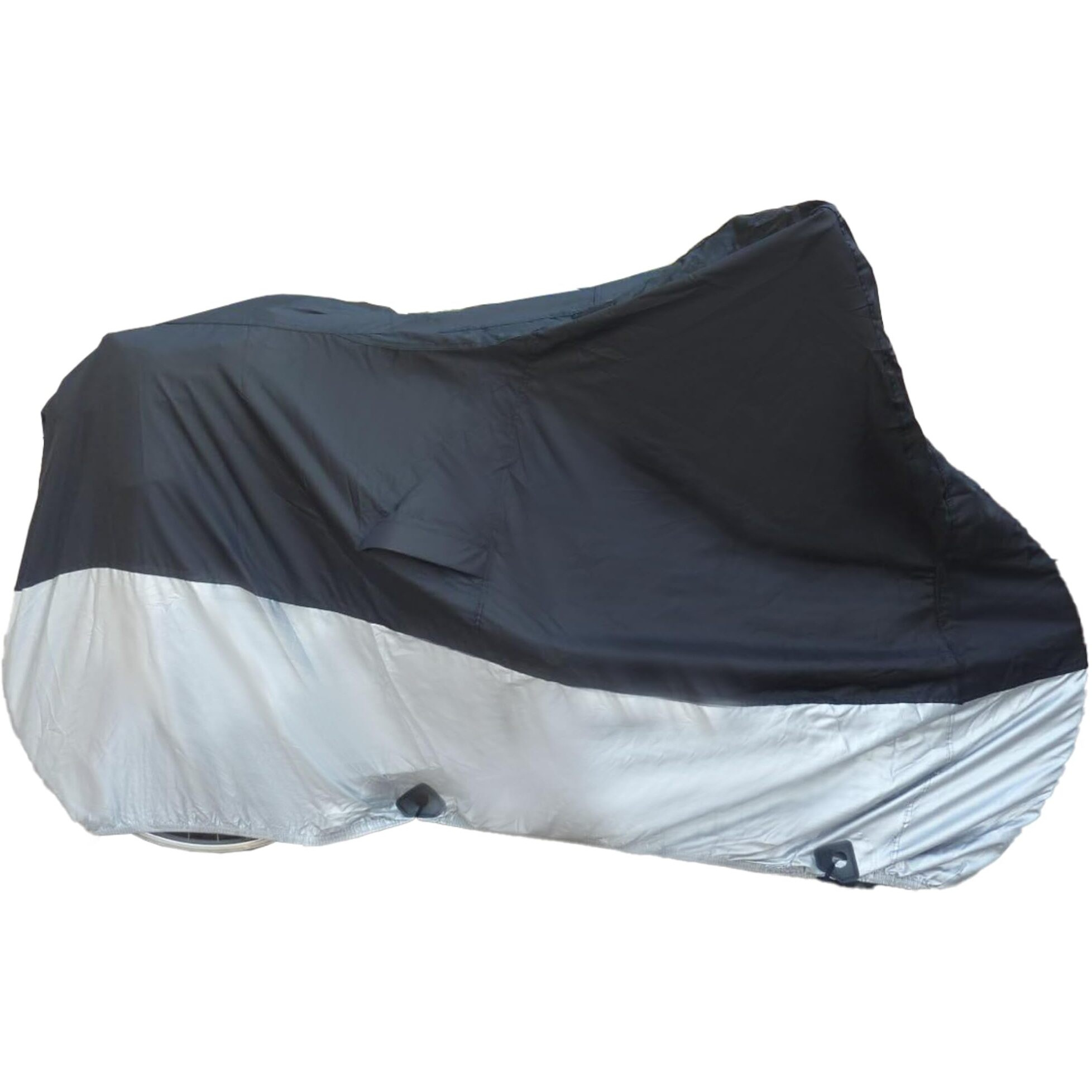 Formosa Covers | Lightweight Adult Tricycle Cover Fits Schwinn  Westport  Aboron  Vevor  And Meridian - Protect 3-Wheel Bike From Rain  Dust  Debris  And Sun | Black/Silver Fabric 94"&quotL X 37"&quotW X 49"&quotH