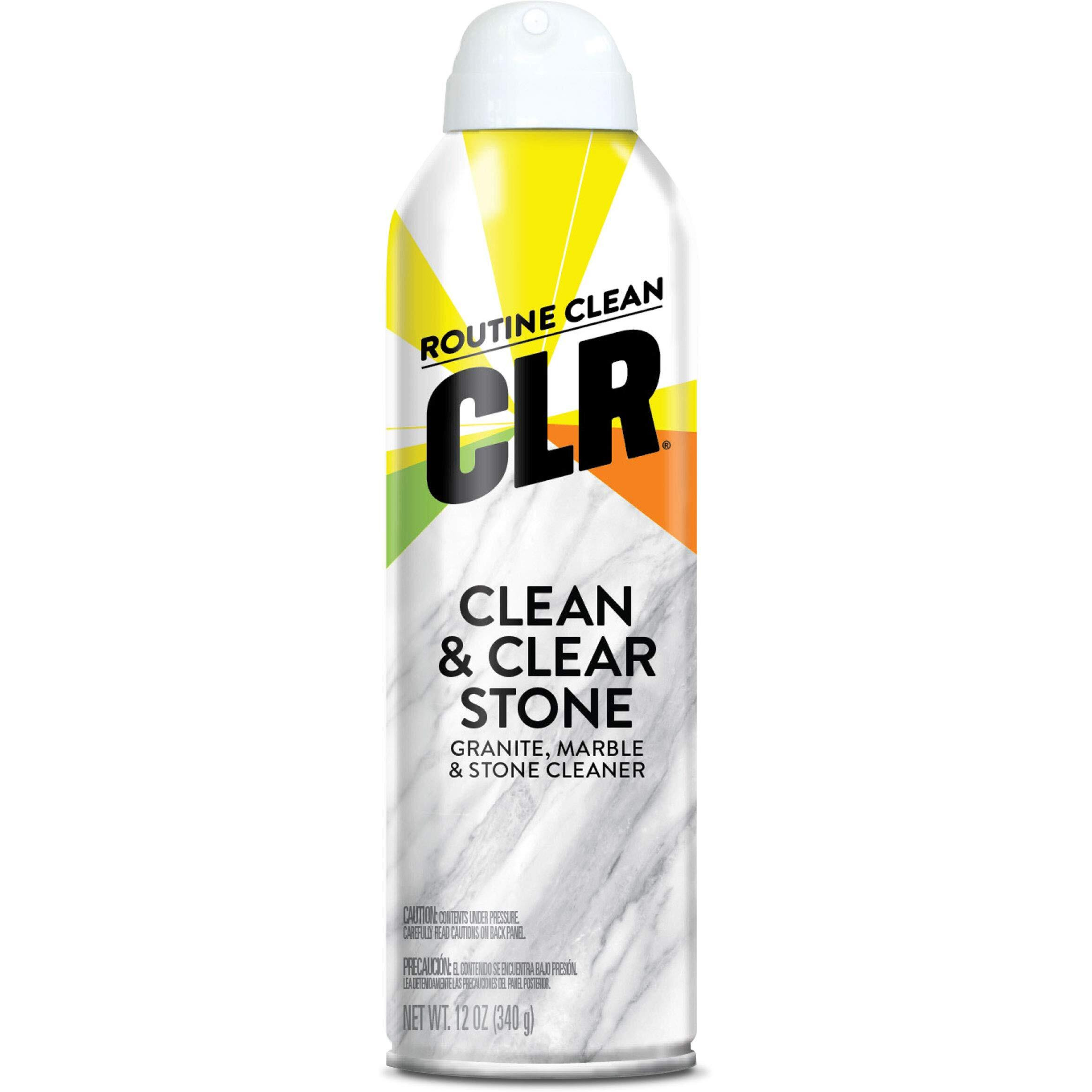 Clr Stone  Marble And Granite Cleaner - Cleans  Shines And Protects Against Spills  Food Stains  Dirt And Grime - 12 Ounce Spray Can
