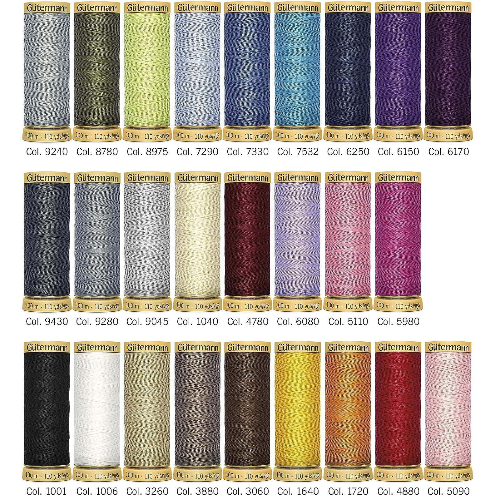 Gutermann Spool Box 26 Cotton Thread Set  Assorted Colors