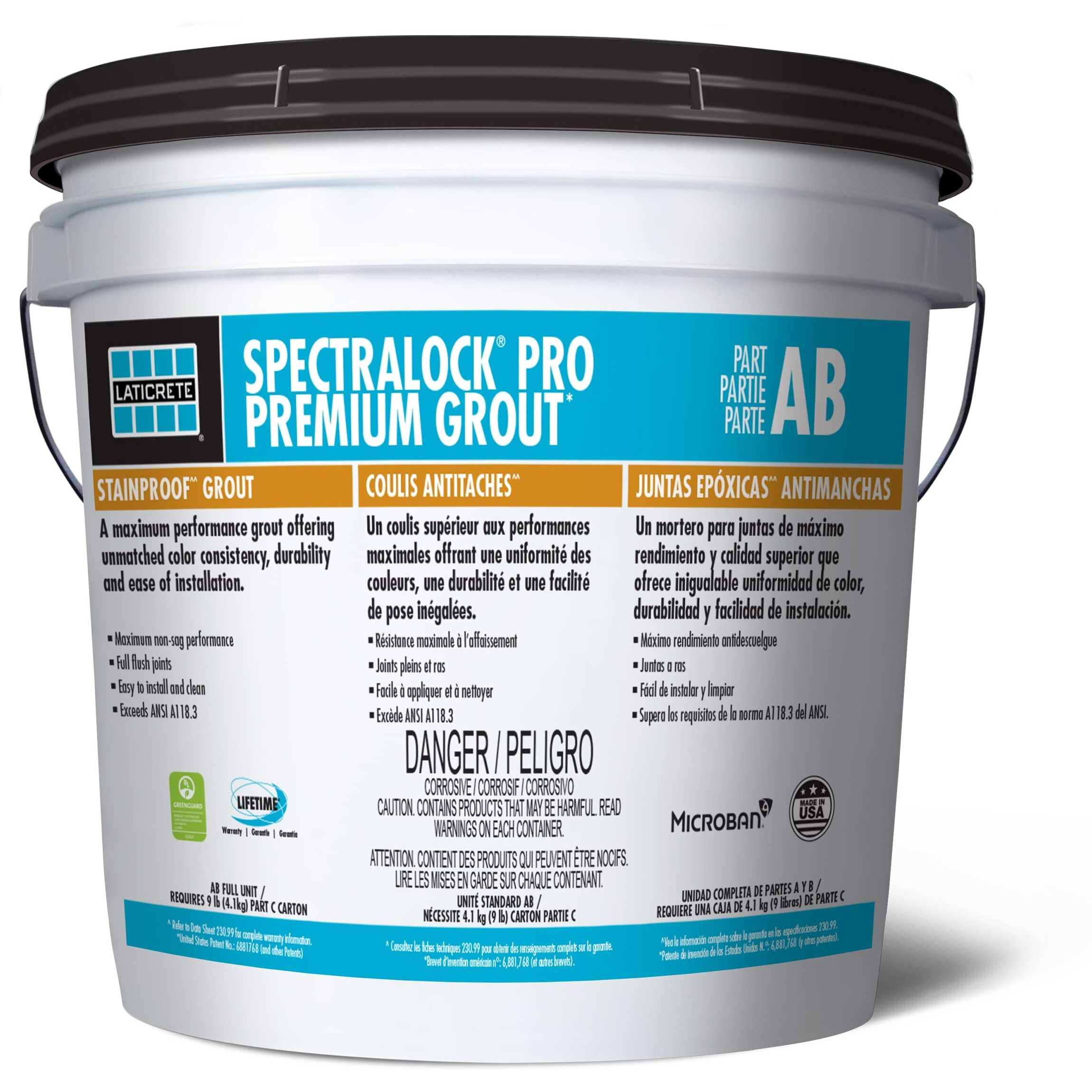 Spectralock Pro Premium Grout Ab Full Unit / Requires 9 Lb (4.1 Kg) Part C Carton