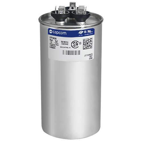 Ge Genteq Capacitor Round 55/5 Uf Mfd 440 Volt 97F9839