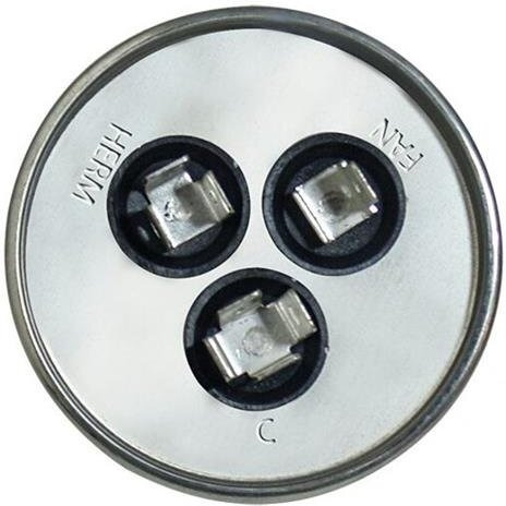 Ge Genteq Capacitor Round 55/5 Uf Mfd 440 Volt 97F9839