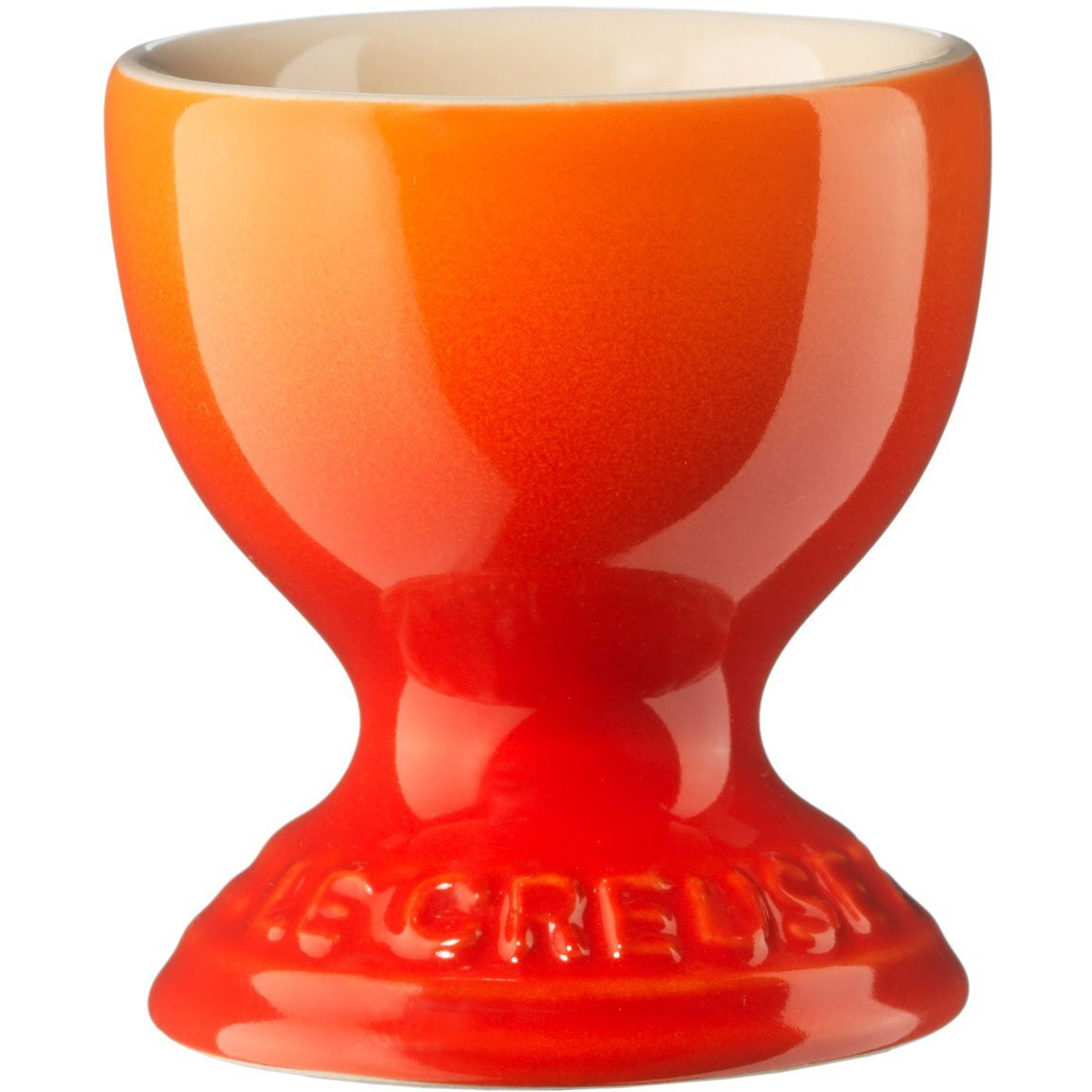 Le Creuset Stoneware Egg Cup  2""  Flame  1 Count (Pack Of 1)