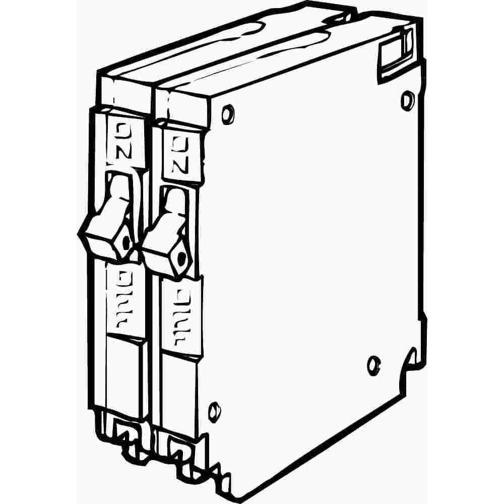Siemens Q1515 15 Amp Dual Pole Circuit Breaker