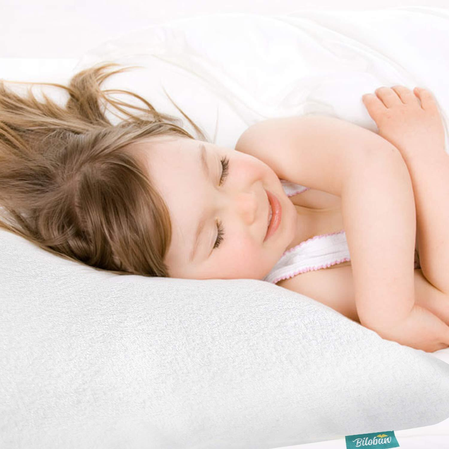 Toddler Pillowcase Protector 2 Pack  Waterproof Pillowcase Cover  Viscose Made From Bamboo Travel Pillow Case Cover With Zipper  Fit Toddler Pillow 13"&quotX18"" Or 14"&quotX19"" For Boys Girls  White