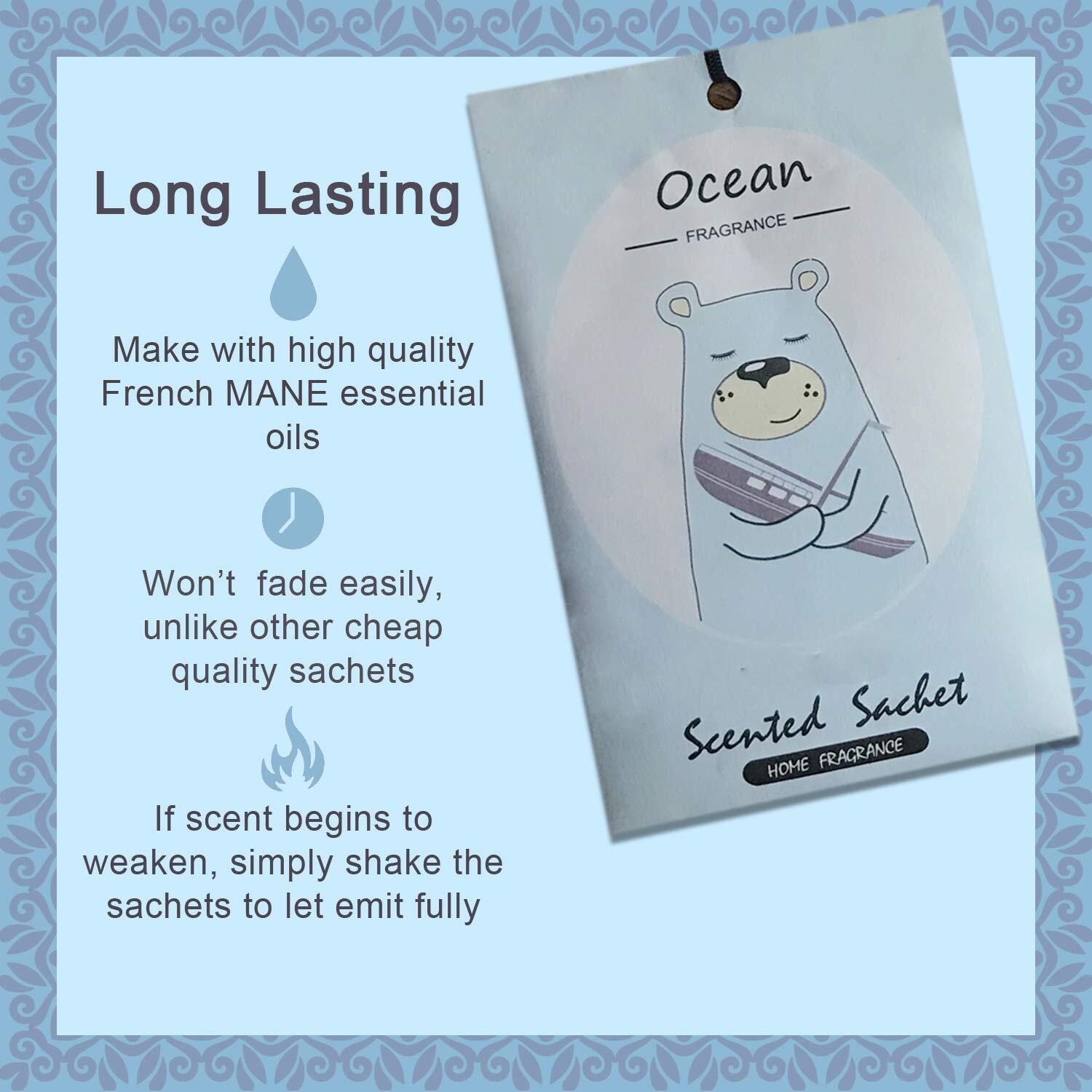 Liffly 14 Packs Scented Sachets For Drawers And Closets Lavender  Rose  Jasmine  Ocean  Vanilla  Sandalwood  Gardenia 7 Scent