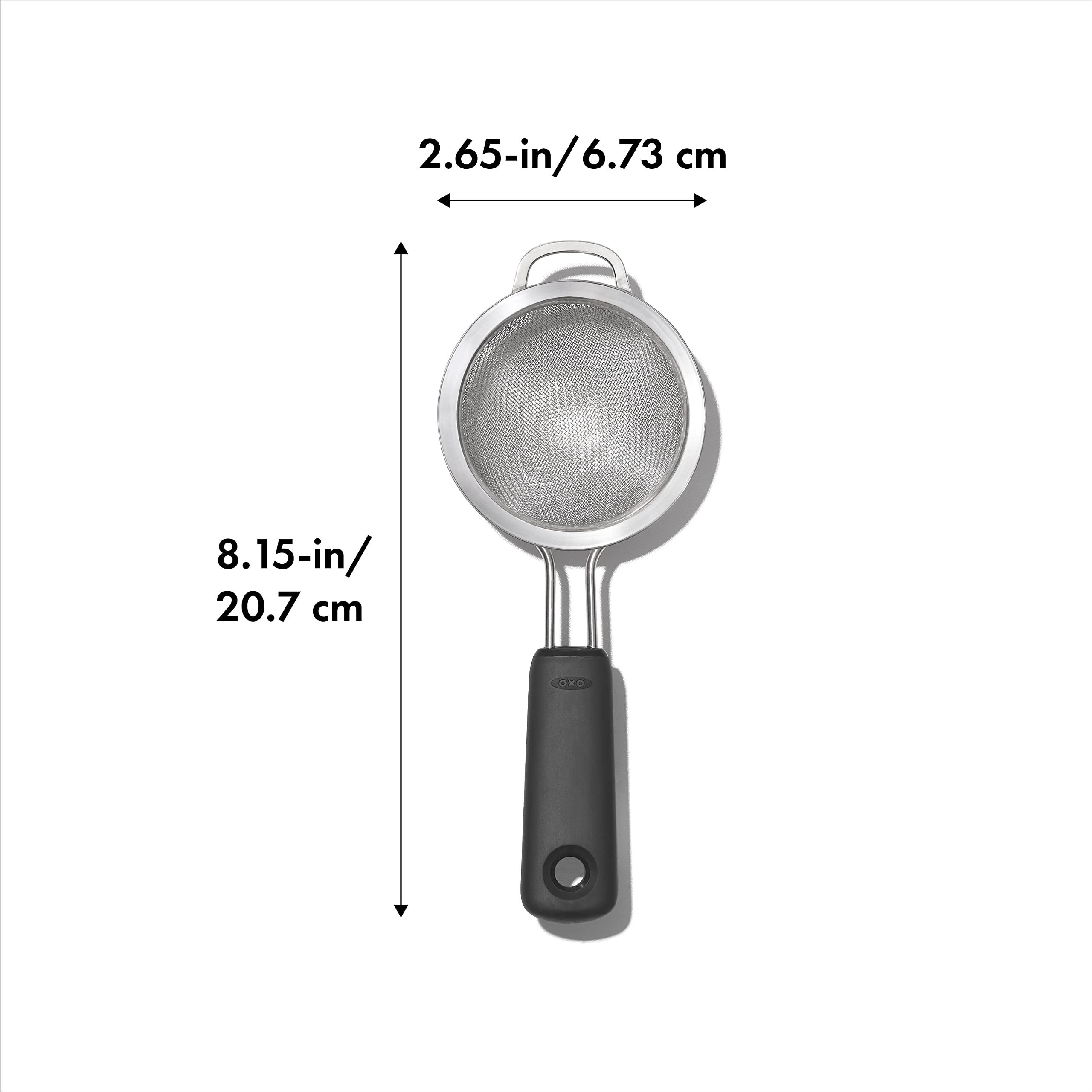Oxo Good Grips 3-Inch Mini Strainer  Multicolor  Black