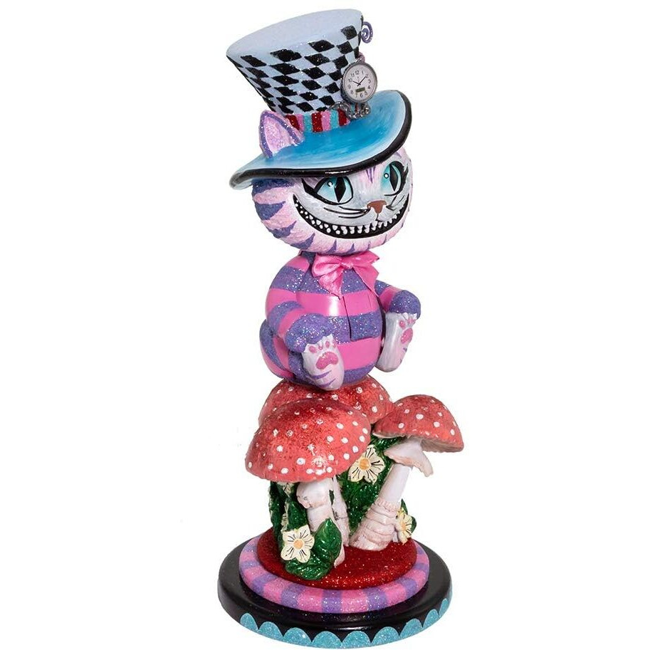 Kurt S. Adler Ha0573 Hollywood Cheshire Cat Nutcracker  Multi-Colored