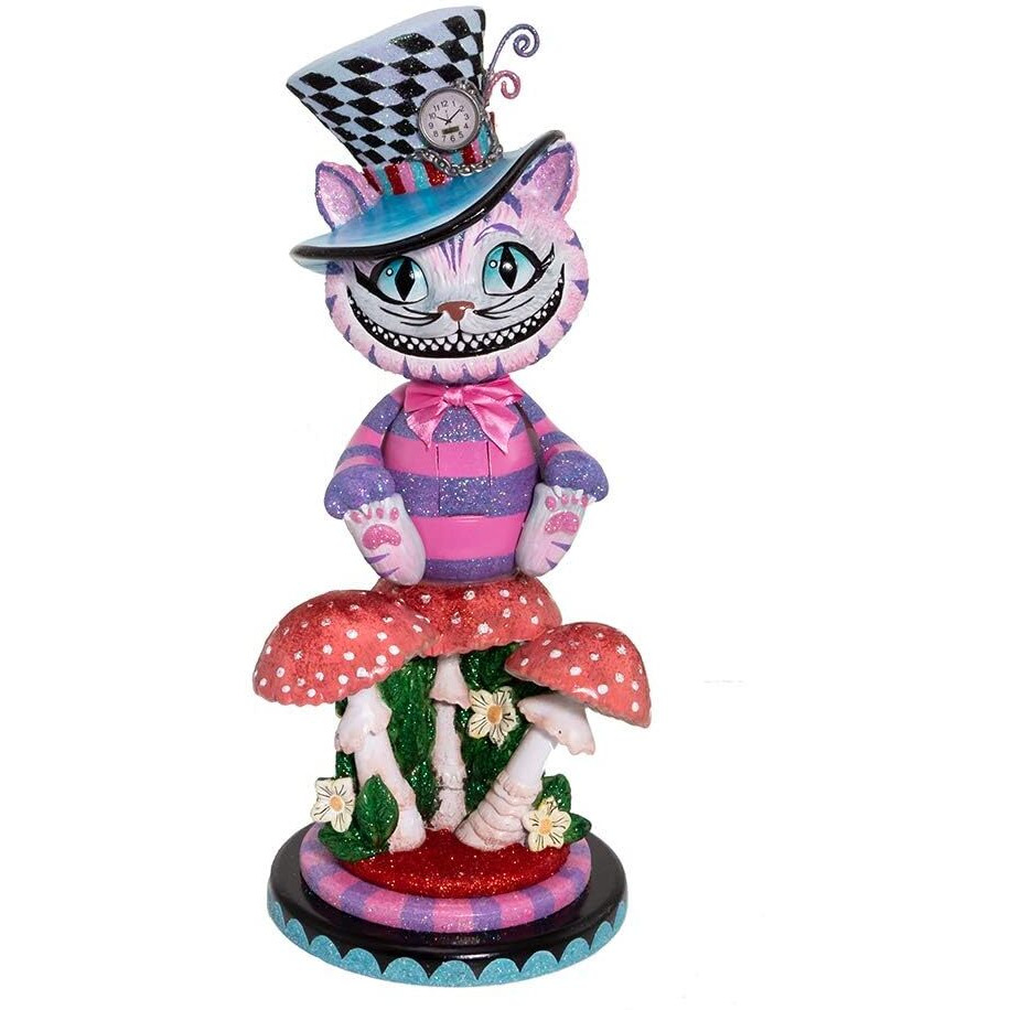 Kurt S. Adler Ha0573 Hollywood Cheshire Cat Nutcracker  Multi-Colored