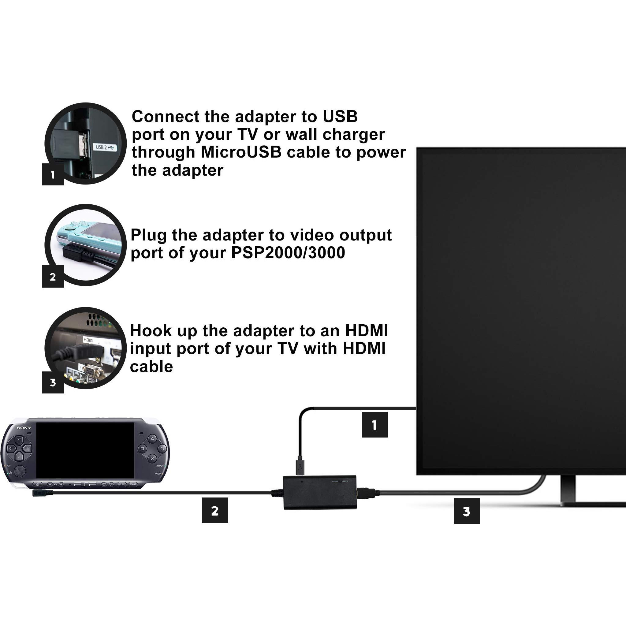Levelhike Hdmi Cable For Psp 2000 & Psp 3000 Handheld Console