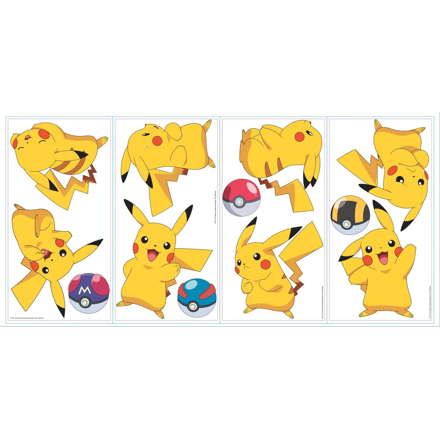 Roommates Rmk3596Scs Pokemon Pikachu Peel And Stick Wall Decals