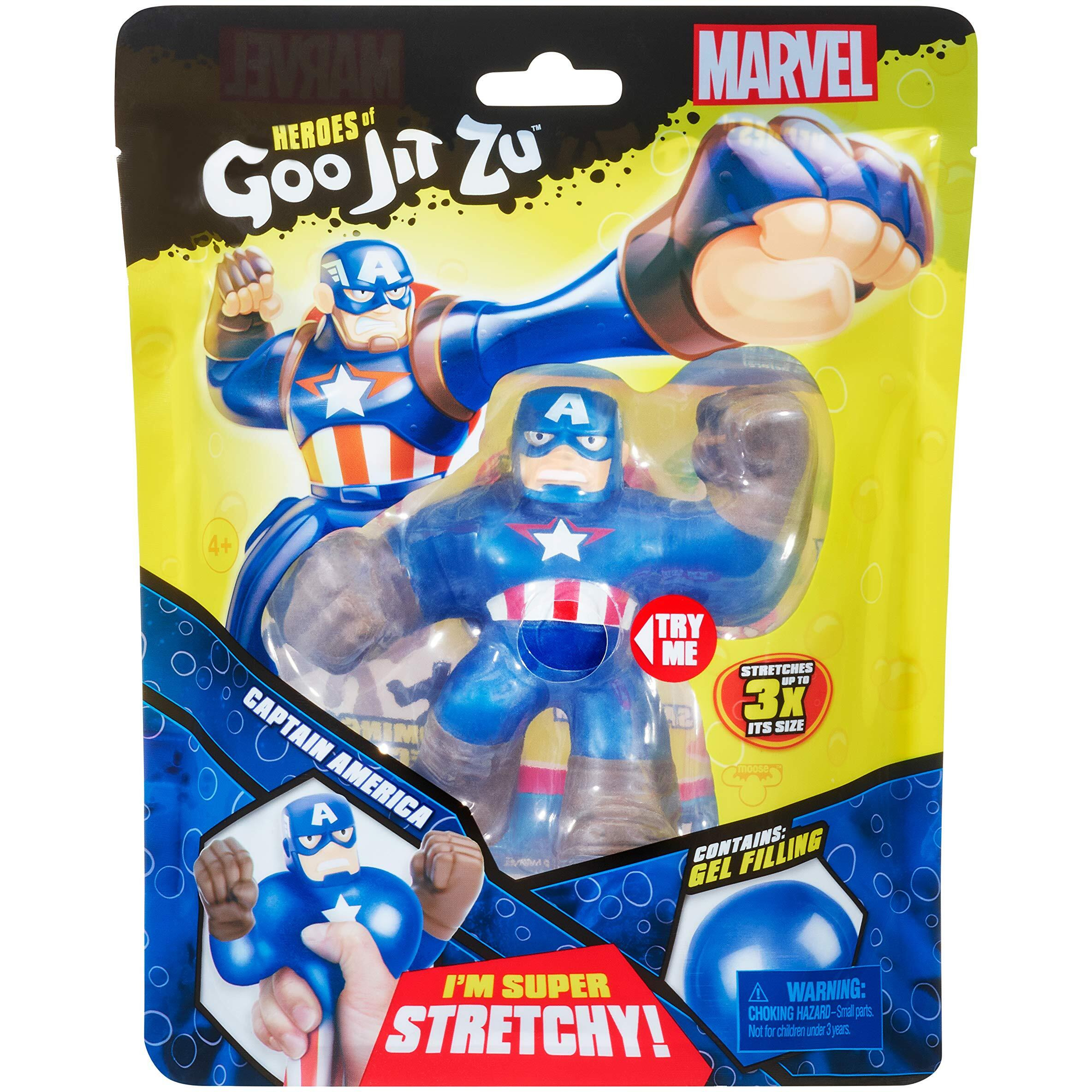 Heroes Of Goo Jit Zu Licensed Marvel Hero Pack - Captain America  Multicolor (41057)