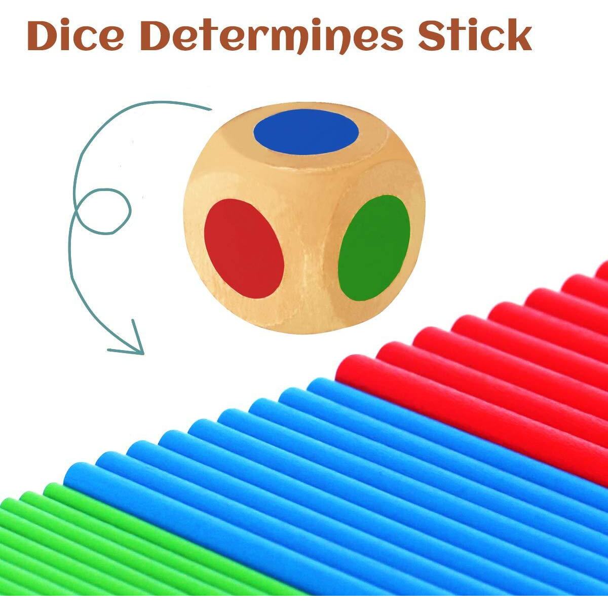 Figetget Keep It Steady Fun Family Games For Kids And Adults - Balance & Patience Training - Wooden Stick Toys For Creative Kids Games