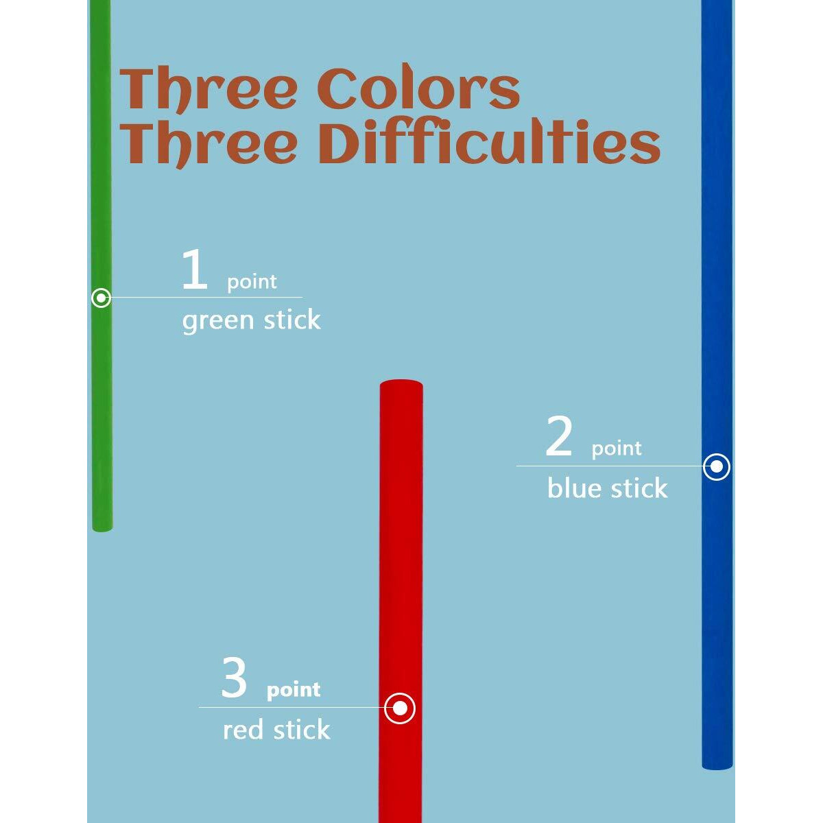 Figetget Keep It Steady Fun Family Games For Kids And Adults - Balance & Patience Training - Wooden Stick Toys For Creative Kids Games