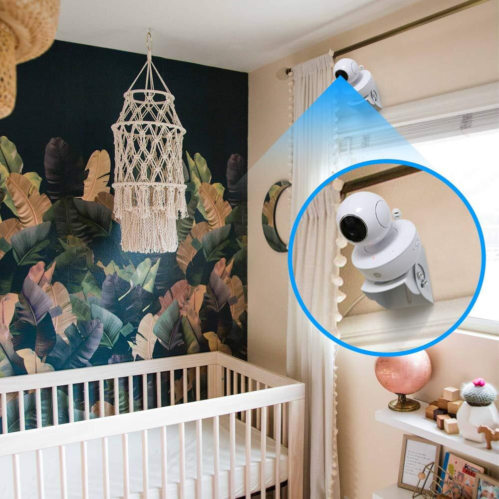 2 Pack-Adjustable Angle Wall Mount For Baby Monitor For Motorola  Vava  Arlo  Hellobaby  Babysense Monitor  Easy Installation - Wall Mount Only