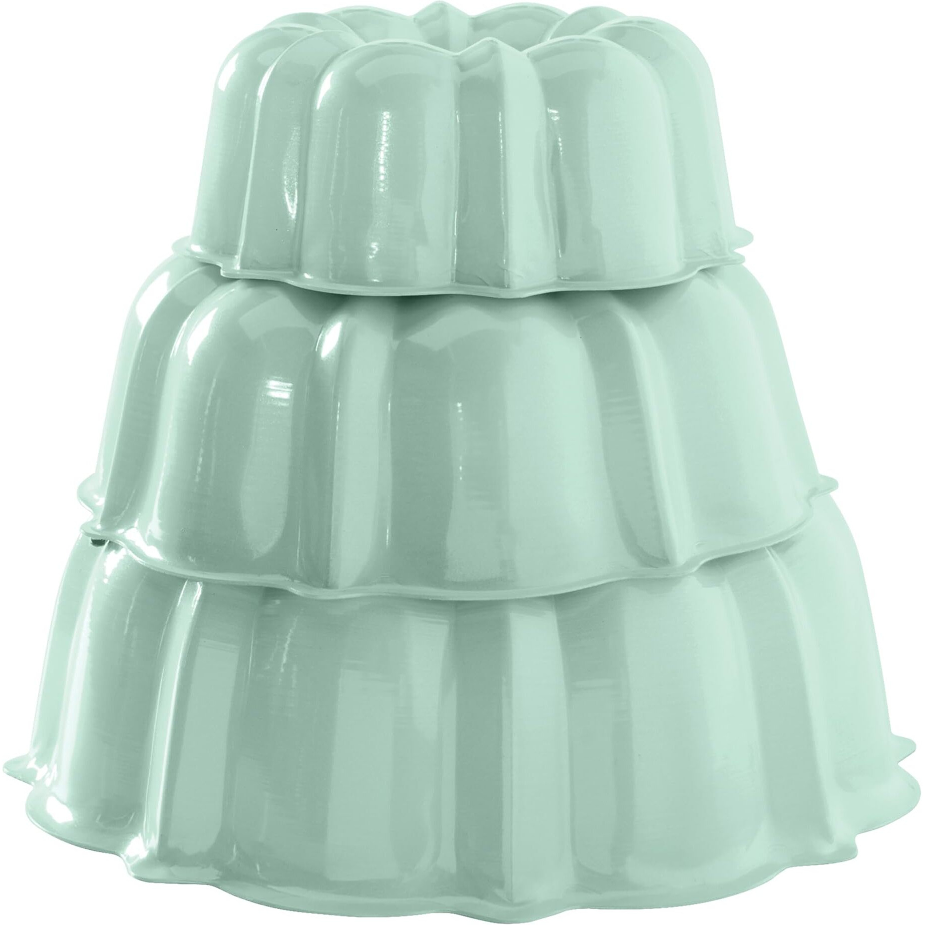 Nordic Ware Tiered Bundt Set-3  6  12 Cup  Sea Glass