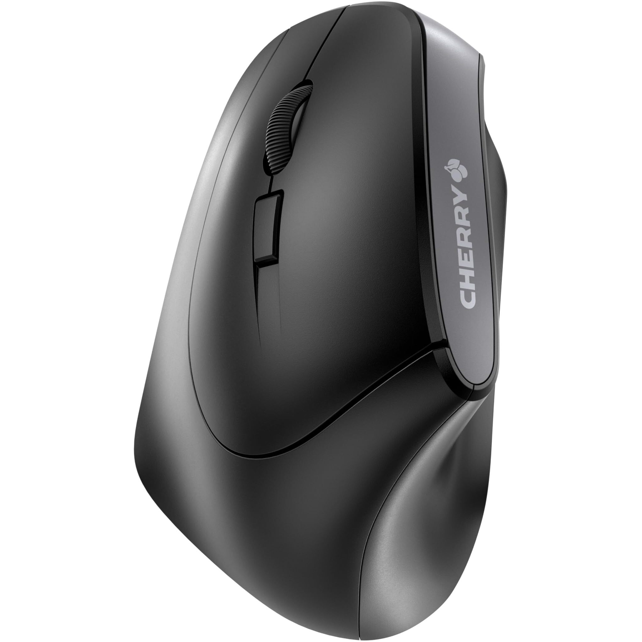 Cherry Mw 4500 - Ergonomic Wireless Mouse - Left-Handed - 1200 Dpi - Thumb Buttons - Extra Small Nano Receiver  Black (Jw-4550)