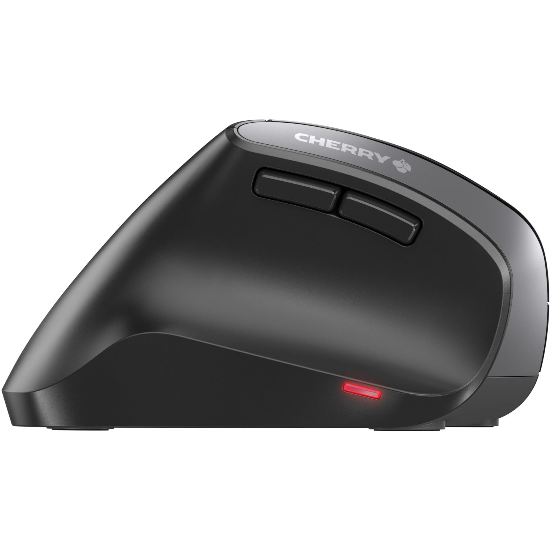 Cherry Mw 4500 - Ergonomic Wireless Mouse - Left-Handed - 1200 Dpi - Thumb Buttons - Extra Small Nano Receiver  Black (Jw-4550)