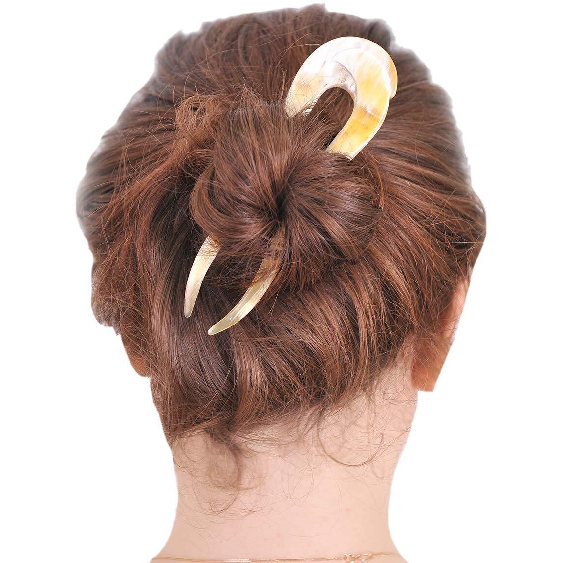 Marycrafts Buffalo Horn Hair Fork Hair Stick Hairpin Hair Accessories
