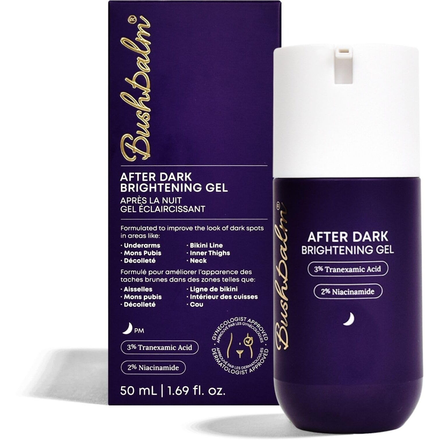 Bushbalm Dark Spot Serum - After Dark Brightening Gel For Underarm  Bikini Line And Intimate Areas - Txa  Niacinamide And Aloe Vera - Fragrance-Free  50Ml Gel