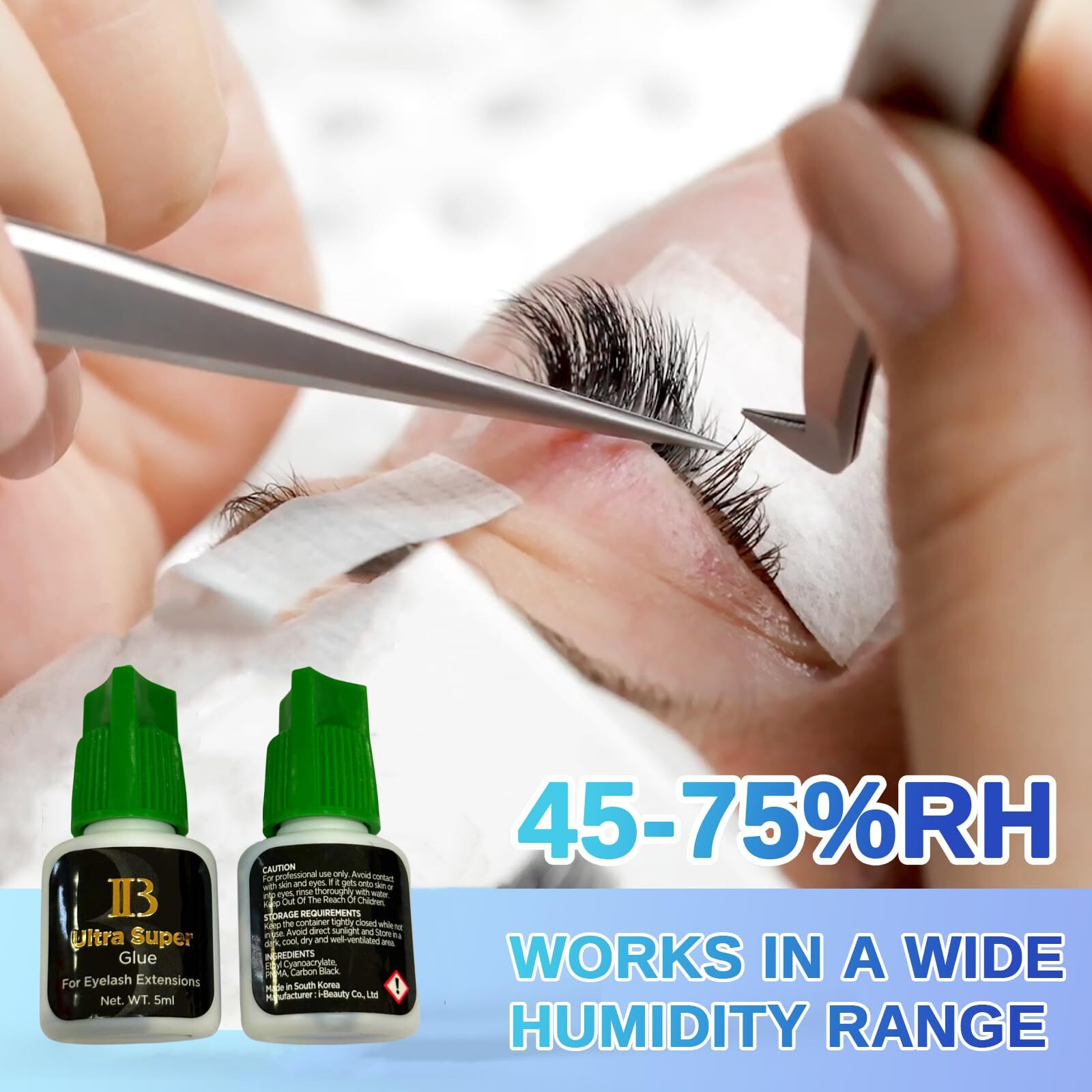 Lava Lash 1 Pcs Eyelash Extensions Ibeauty Ultra Super Glue 5Ml  Semi-Permanent Eyelash Extension Glue  1-2 Sec Drying Time  Keep 5-6 Weeks