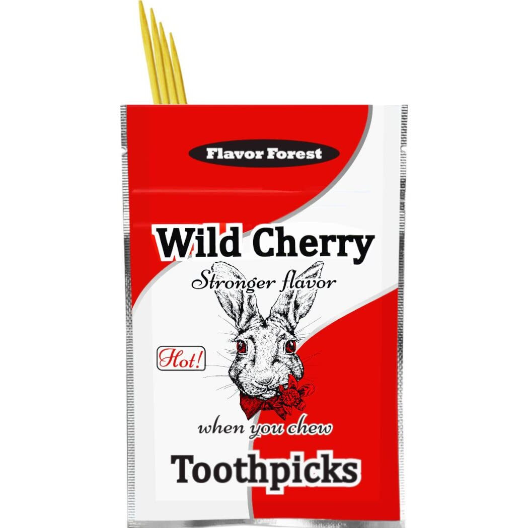 Wild Cherry Flavored Cinnamon Toothpicks - 100Ct