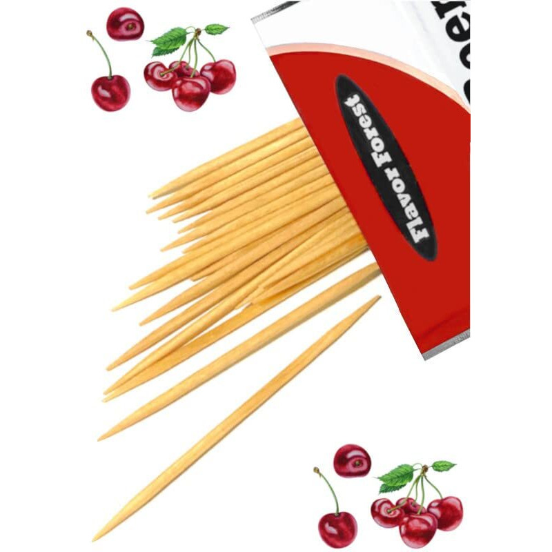Wild Cherry Flavored Cinnamon Toothpicks - 100Ct