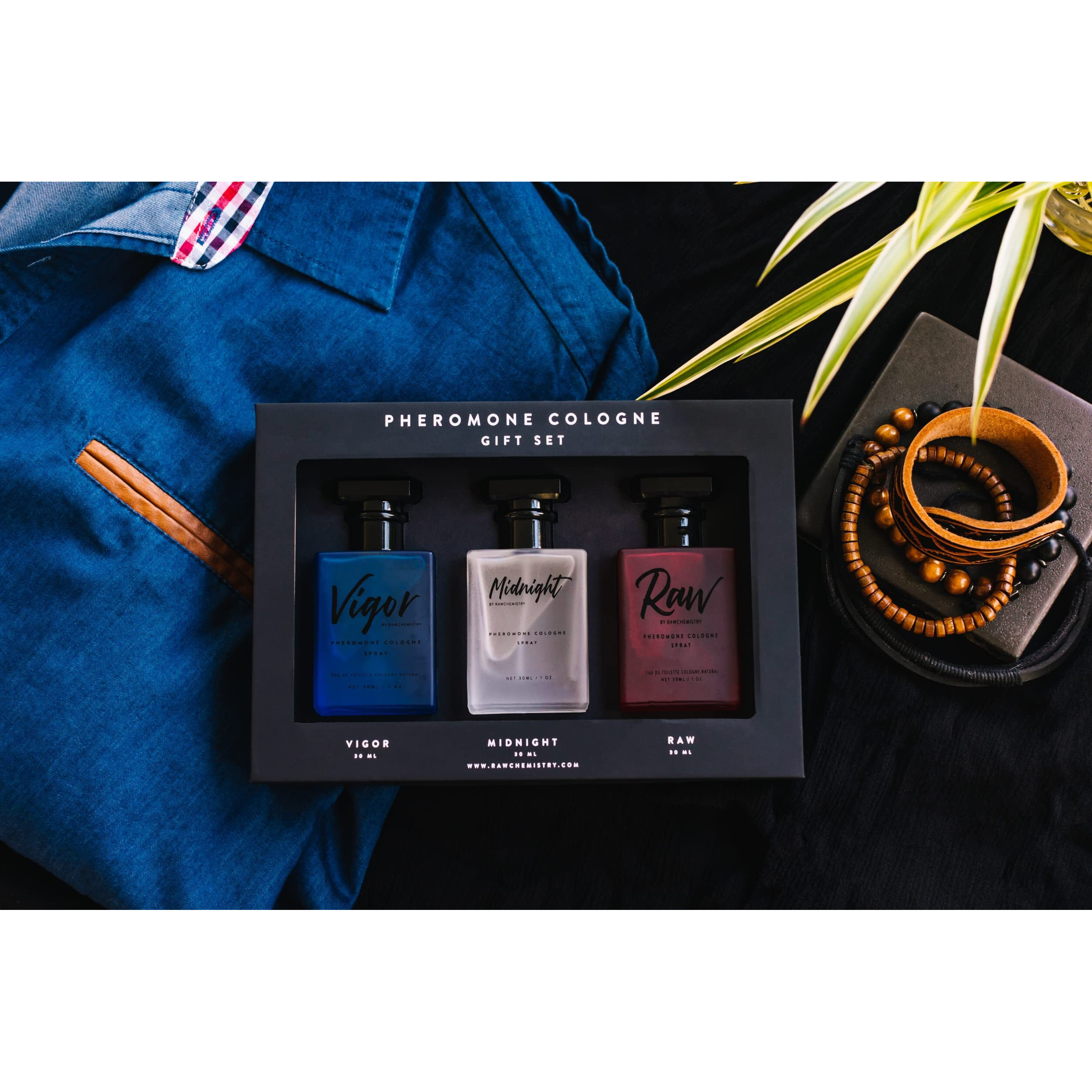 Rawchemistry - A Pheromone Infused Mens Cologne Gift Set - Set Of 3 Colognes