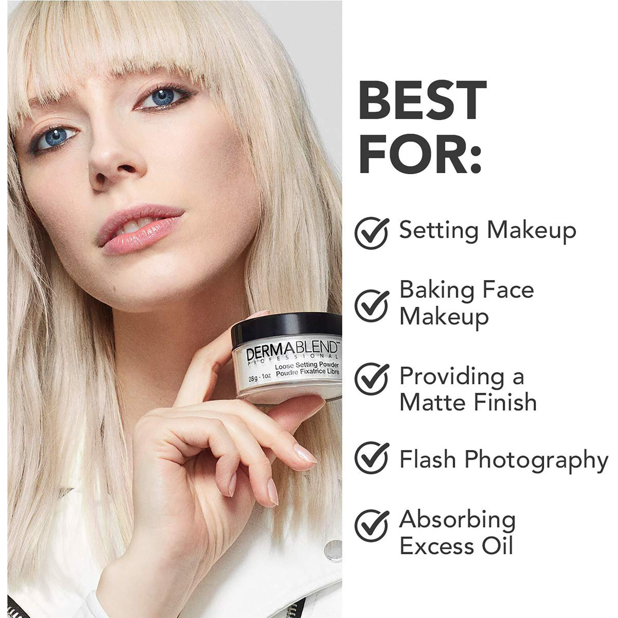 Dermablend Loose Setting Powder  Face Powder Makeup & Finishing Powder  Mattifying Finish And Shine Control
