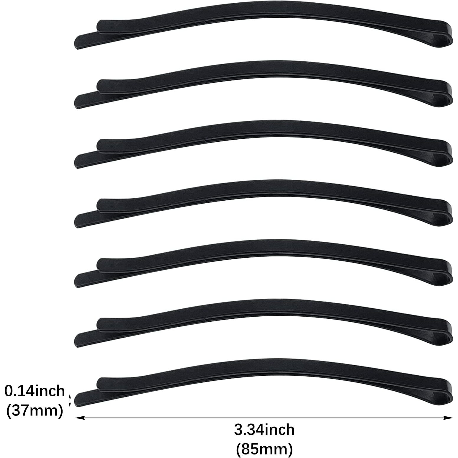 50 Black Jumbo Bobby Pins  3.34 Inch Metal Hair Clips Hair Pin Bobby-Pins Hairpins Hair Accessories For Women Thick Long Updo Hair Style