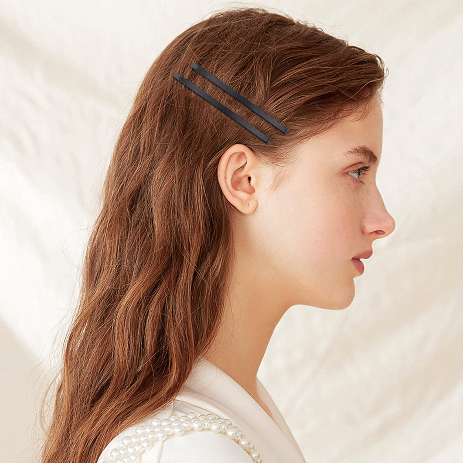 50 Black Jumbo Bobby Pins  3.34 Inch Metal Hair Clips Hair Pin Bobby-Pins Hairpins Hair Accessories For Women Thick Long Updo Hair Style