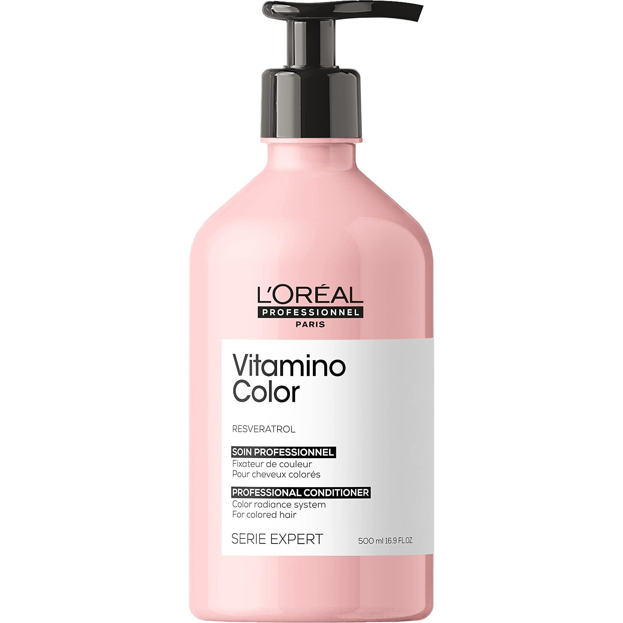 L'Oreal Professionnel Vitamino Color Conditioner | Protects & Preserves Hair Color | Enhances Shine & Vibrancy | Moisturizes & Detangles | For Color Treated Hair | 16.9 Fl. Oz.