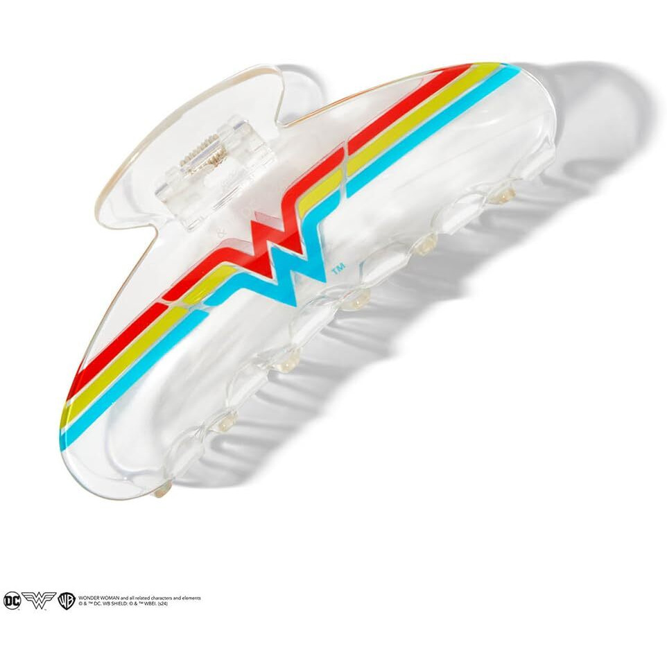 Wonder Woman X Kitsch Clear Acrylic Large Claw Clip - Cute Hair Clips For Women  Hair Claw Clips For Thick Hair  Large Hair Clips For Thin Hair  Big Hair Clips For Girls  Clear Hair Clips For Styling