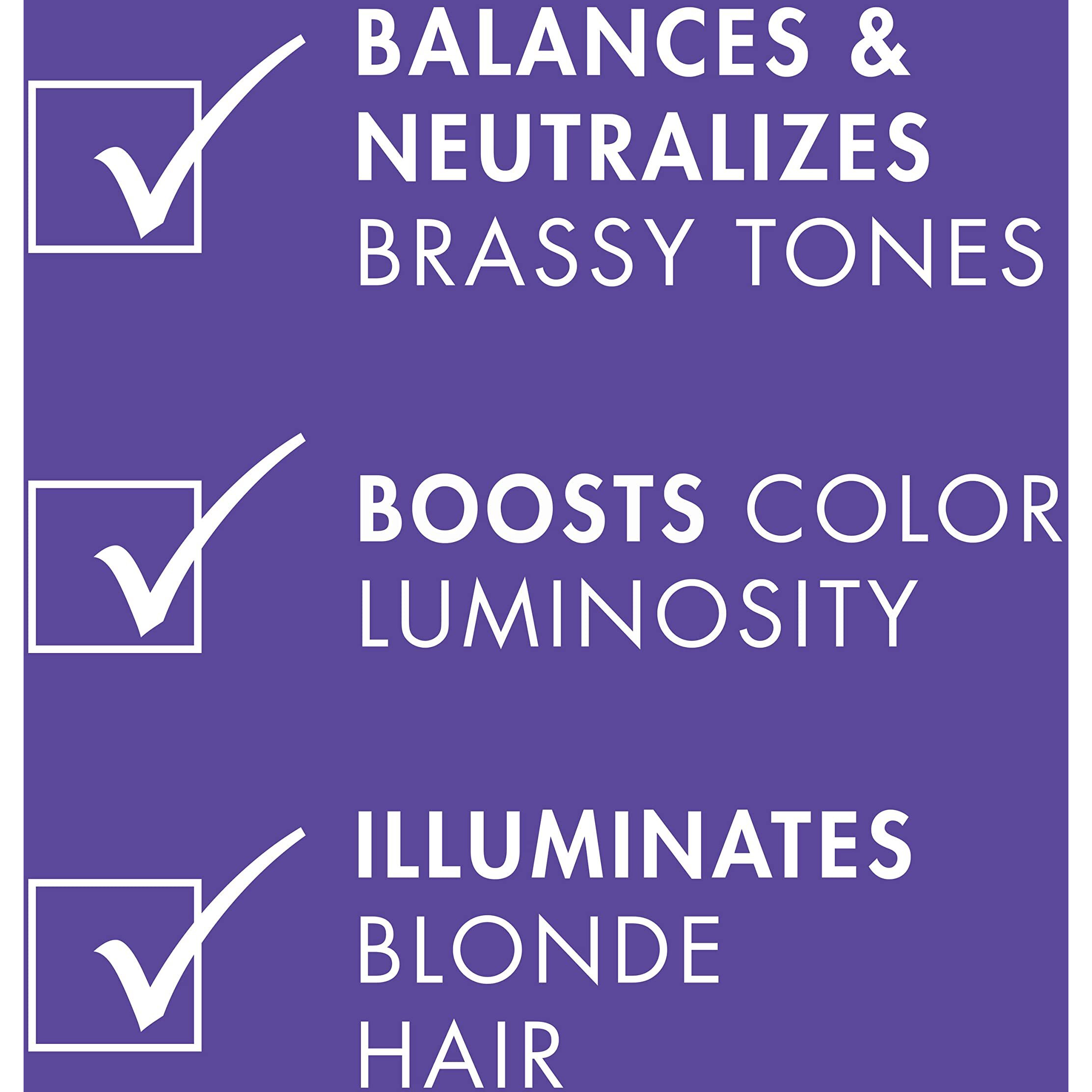 Nexxus Blonde Assure Purple Shampoo  For Blonde Hair Color Care Shampoo  Keratin Protein 8.5 Oz