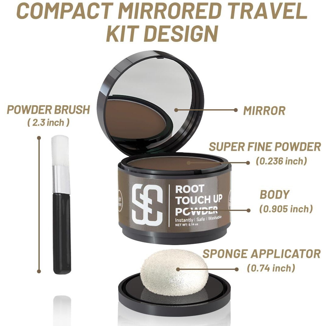 Instantly Hairline Powder Hairline Shadow Gray Hair Coverage Touch Up Hair Powder For Thinning Hair For Women White