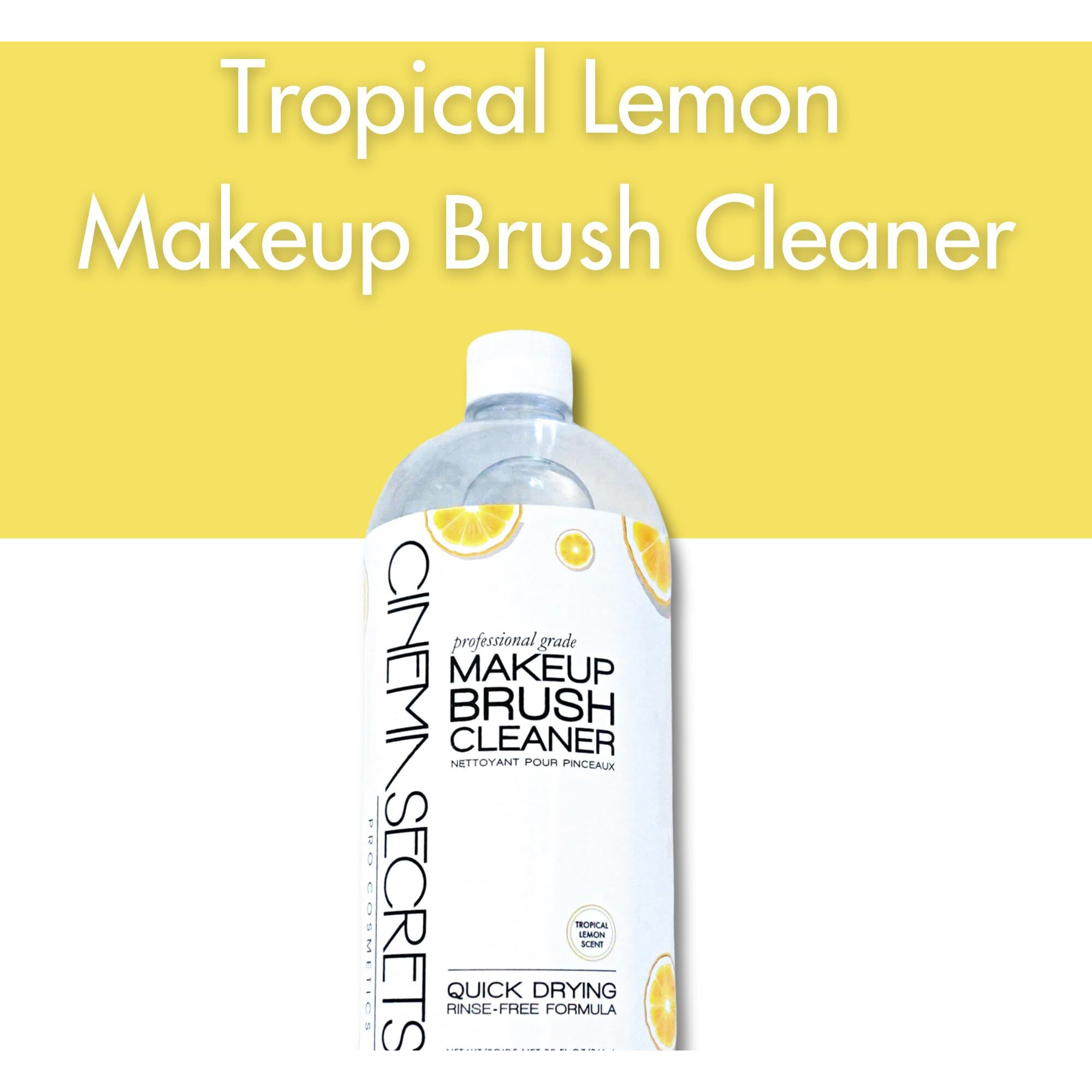 Cinema Secrets Professional Makeup Brush Cleaner  32 Fl Oz  Lemon