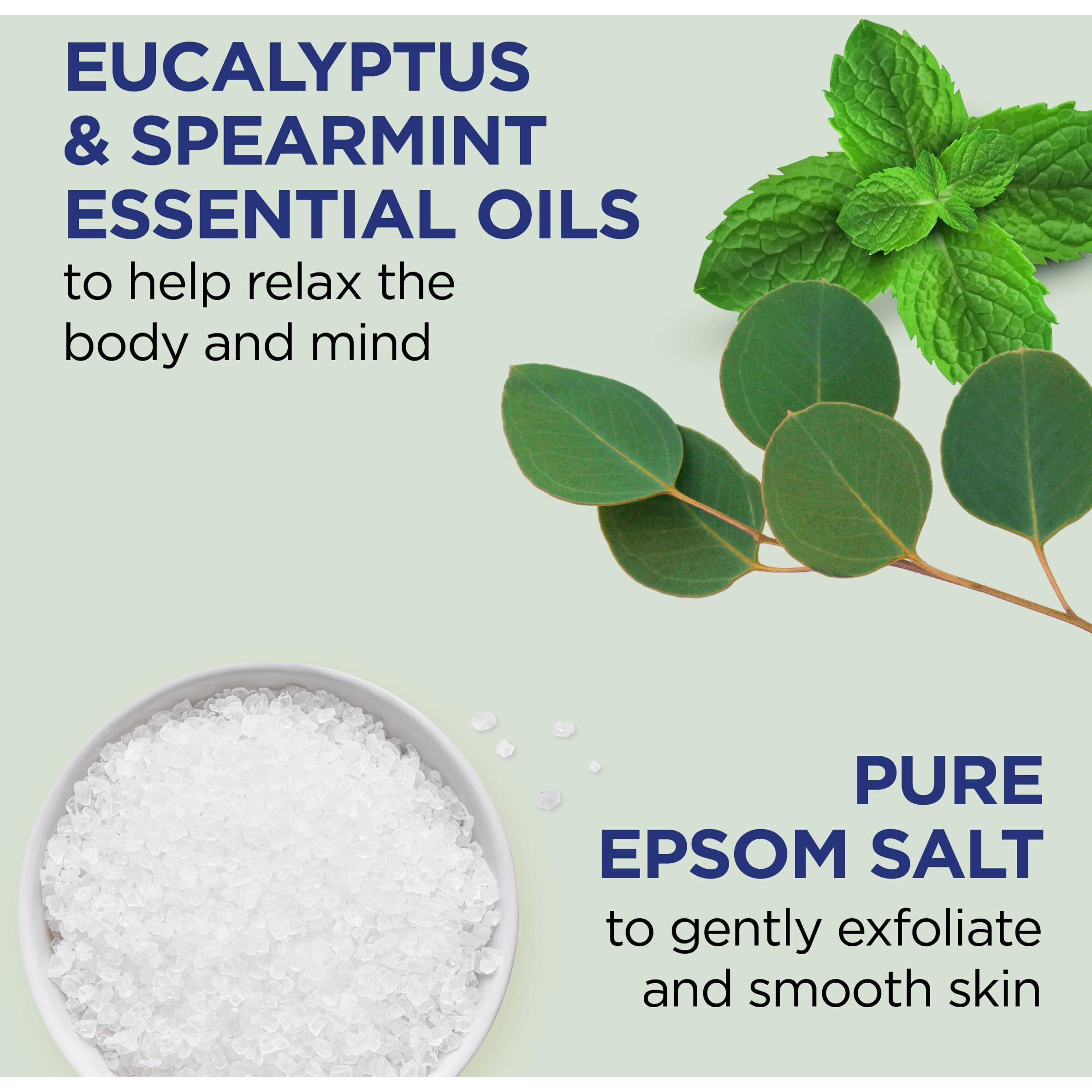Dr Teal's Pure Epsom Salt Body Scrub  Relax & Relief With Eucalyptus & Spearmint Essential Oils  16 Oz (Pack Of 3) (Packaging May Vary)