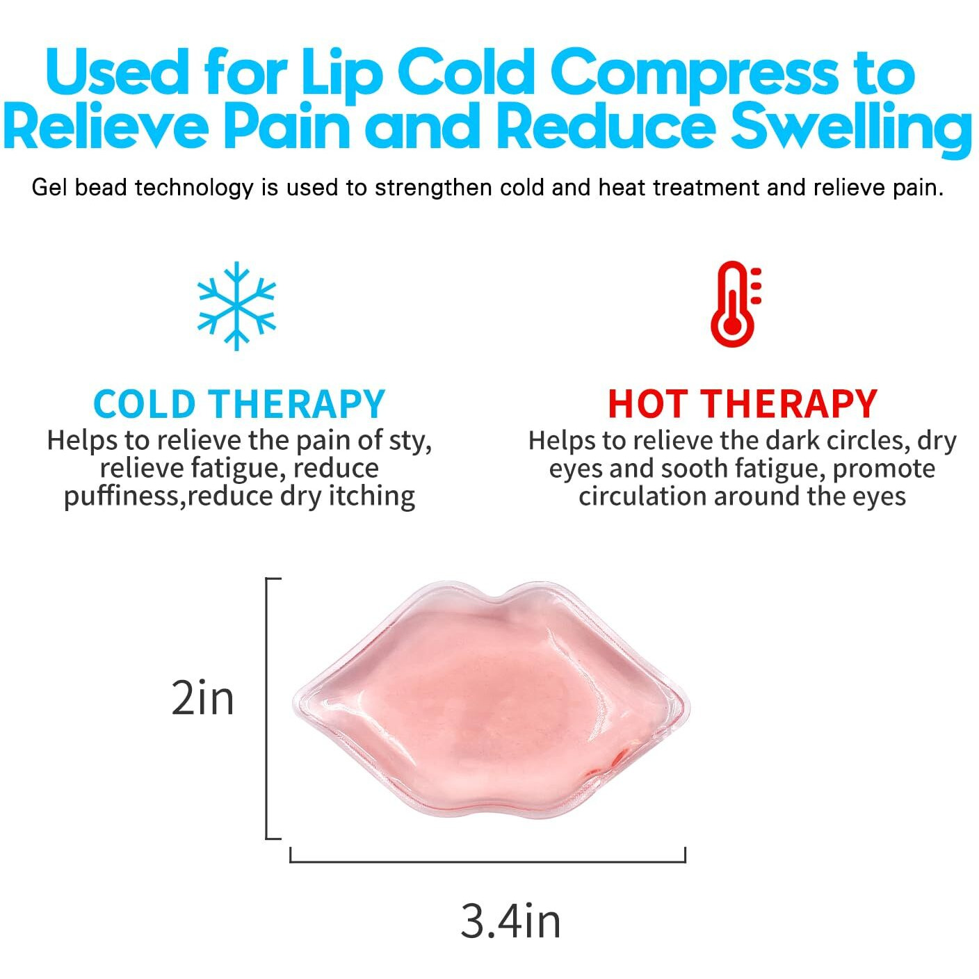 Lip Ice Pack For Cosmetic (10 Pcs) Ice Pack After Lip Ice Treatment  Reusable Ice Pack Lip Shape Ice Pack To Relieve Pain And Relax Lips  Anti-Aging Lip Care Ice Pack To Reduce Lip Swelling