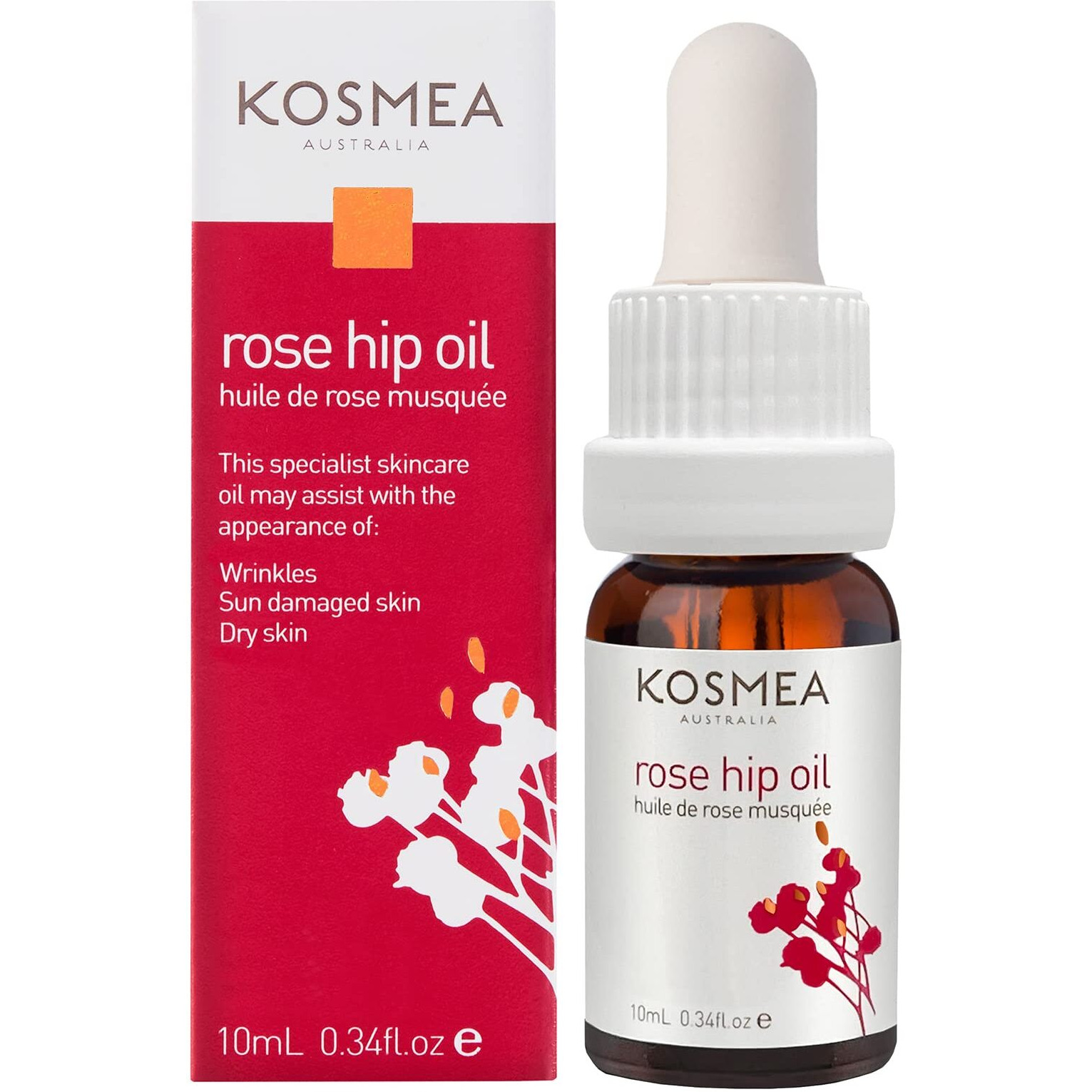 Kosmea Australia Rose Hip Oil 10Ml - Sustainably Harvested  Anti-Aging