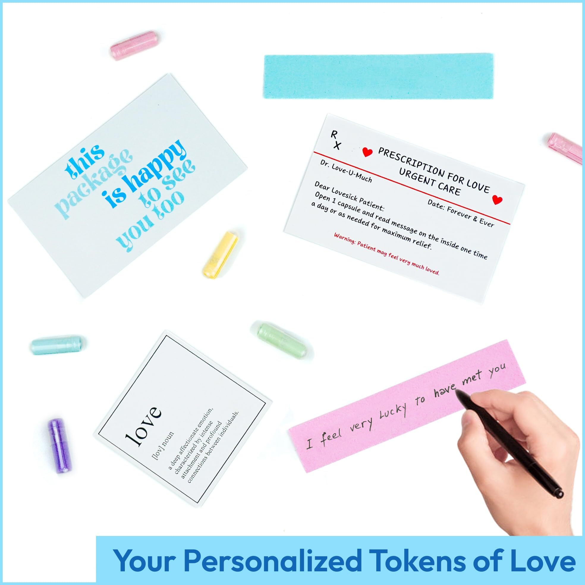 Love Capsules Messages In A Bottle  Love Letters Long Distance Relationships Gifts (50+)  Mother's Day Gifts For Wife  Husband  Boyfriend  Engaged Gifts For Couples (Long Distance (Blank))