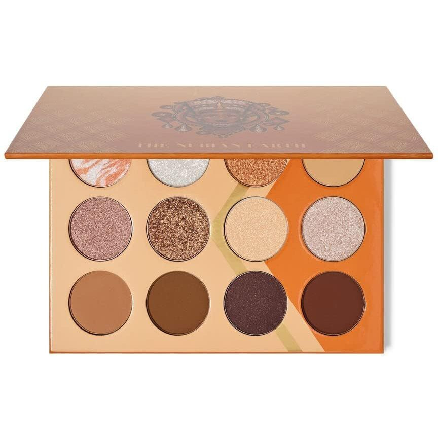 Juvia's Place Nubian Earth Palette - Browns  And Tans - Matte And Shimmer Pressed Pigments - Flattering For All Skin Tones - Shine Brown  White  Brown Palette